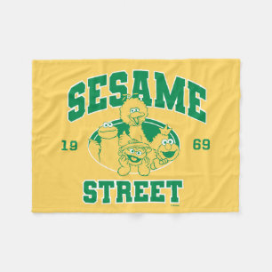 Sesamstraße Vintag 1969 Fleecedecke