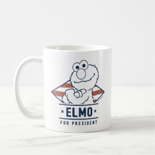 Sesamstraße   Vintag Elmo für den Präsidenten Kaffeetasse