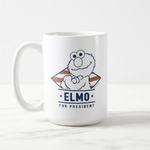 Sesamstraße Vintag Elmo für den Präsidenten Kaffeetasse