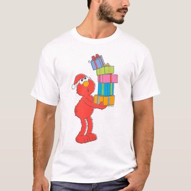 Sesamstraße | Vintage Elmo und Presents T-Shirt (Vorderseite)