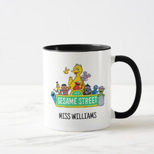 Sesamstraße   Vollfarbige Pals   Name hinzufügen Tasse