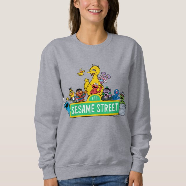Sesamstraße | Vollfarbige Pals Sweatshirt (Vorderseite)