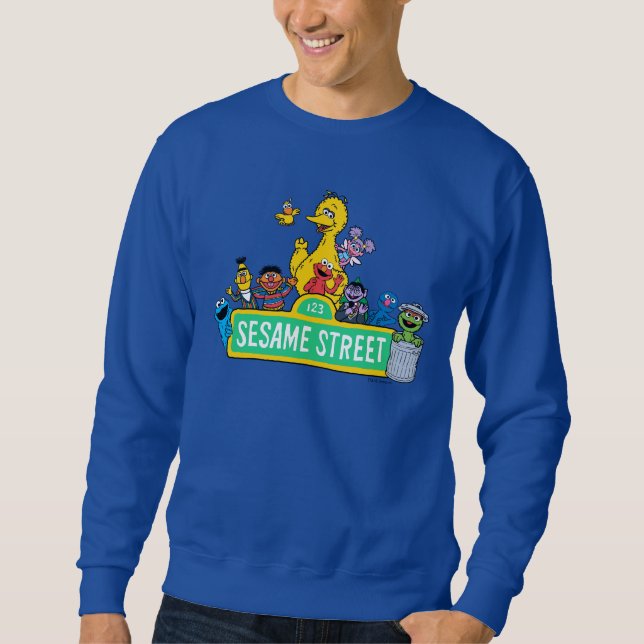 Sesamstraße | Vollfarbige Pals Sweatshirt (Vorderseite)