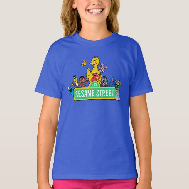 Sesamstraße | Vollfarbige Pals T-Shirt (Vorderseite)