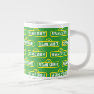 Sesamstraße   Vollfarbiges Logo Jumbo-Tasse
