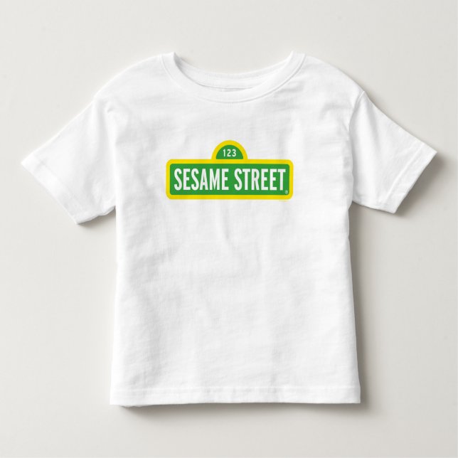 Sesamstraße | Vollfarbiges Logo Kleinkind T-shirt (Vorderseite)