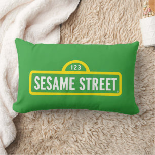 Sesamstraße Vollfarbiges Logo Lendenkissen