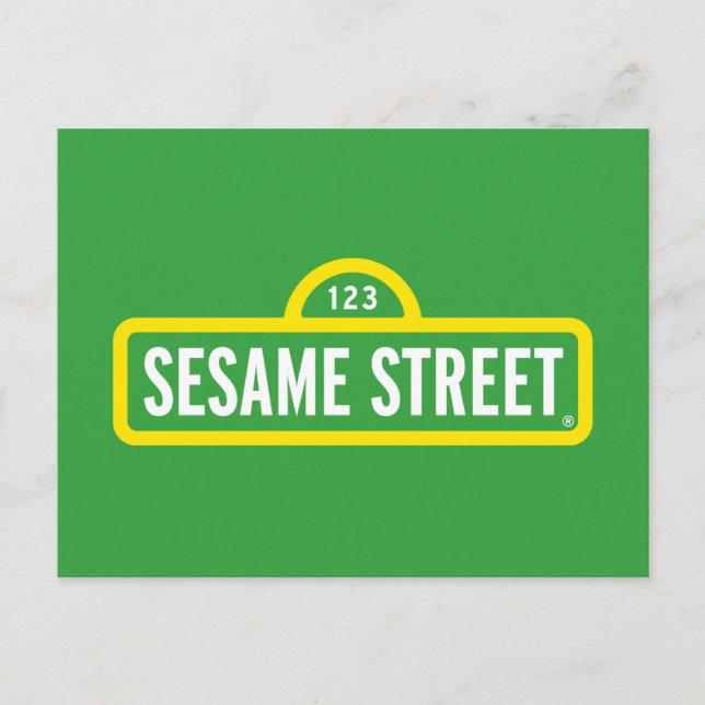 Sesamstraße | Vollfarbiges Logo Postkarte (Vorderseite)