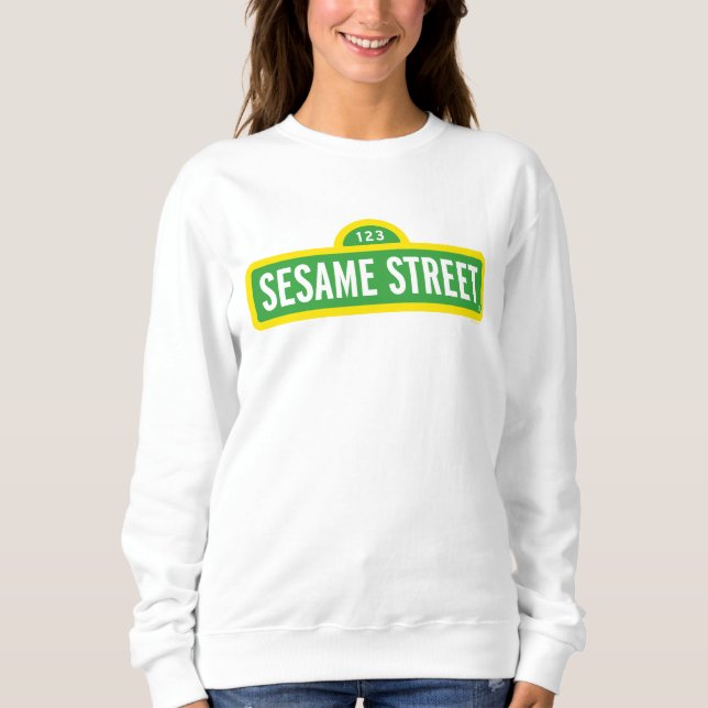 Sesamstraße | Vollfarbiges Logo Sweatshirt (Vorderseite)