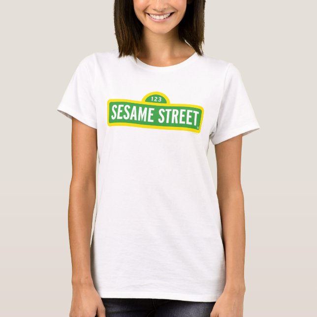 Sesamstraße | Vollfarbiges Logo T-Shirt (Vorderseite)