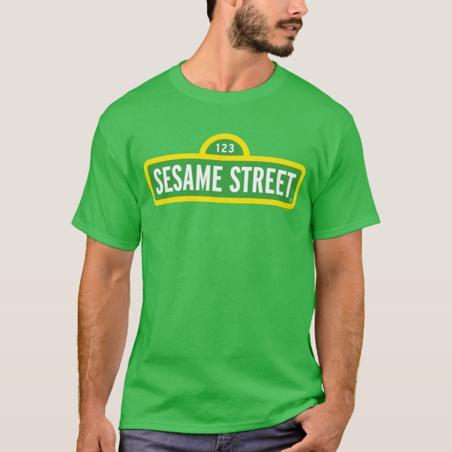 Sesamstraße | Vollfarbiges Logo T-Shirt (Vorderseite)