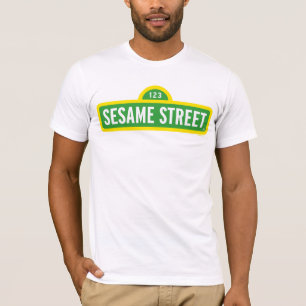 Sesamstraße   Vollfarbiges Logo T-Shirt
