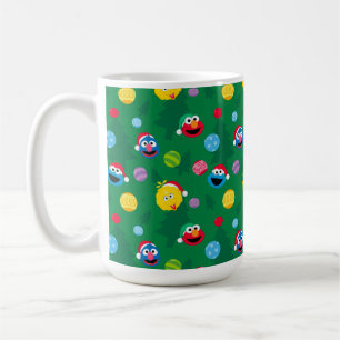 Sesamstraße Weihnachtsbaum Muster Kaffeetasse