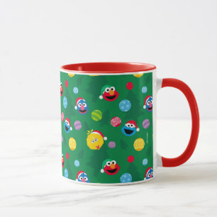 Sesamstraße Weihnachtsbaum Muster Tasse