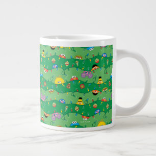 Sesamstraße Weihnachtslichter Muster Jumbo-Tasse