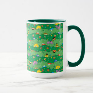 Sesamstraße Weihnachtslichter Muster Tasse