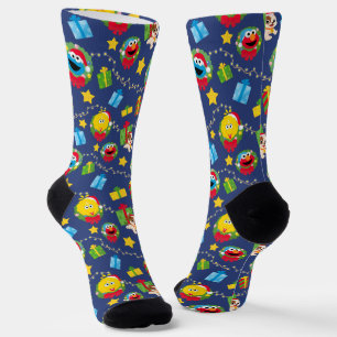Sesamstraße Weihnachtsmuster Socken