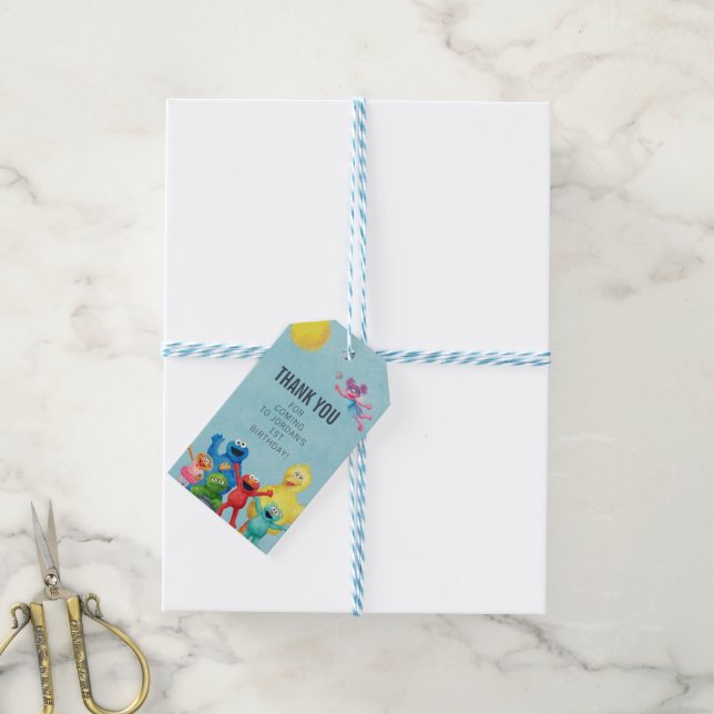 Sesamstrasse-Zeichenerkennung Vielen Dank Geschenkanhänger (Mit Garn)