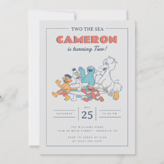 Sesamstraße | Zwei SeSummer Birthday Einladung
