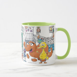 Sesamstraßenfreunde Doodley Grafik Tasse