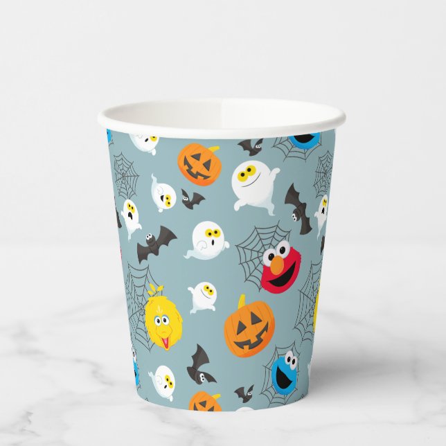 SesamStreet Niedlich Halloween Pattern Pappbecher (Links)