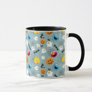 SesamStreet Niedlich Halloween Pattern Tasse