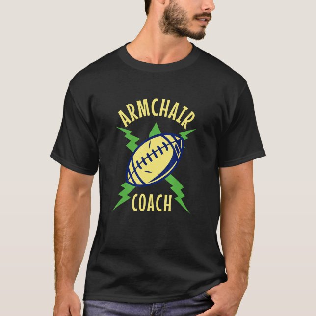 Sessel Coach Sports Football Zuhause Coachen T-Shirt (Vorderseite)