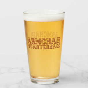 Sessel Quarterback Football Typografy Ale Glas
