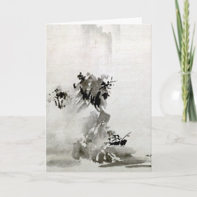 Sesshu Toyo Haboku-Sansui Landschaftsposter Karte (Vorderseite)