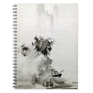 Sesshu Toyo Haboku-Sansui Landschaftsposter Notizblock