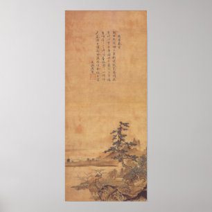 Sesshu Toyo Landschaft der vier Jahreszeiten - Frü Poster