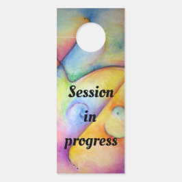 "Session in progress" Zeichen für Ihre Tür. Türanhänger