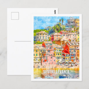 Sestri Levante Italien Postkarte
