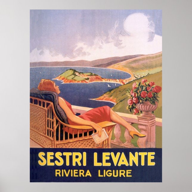 Sestri Levante, Riviera Ligure, Italien Poster (Vorne)