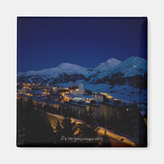 Sestriere - Zuhause des olympischen Winterskis 200 Magnet (Vorne)