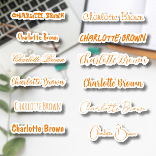 Set 12   Transparenter, kundenspezifischer, stylis Aufkleber