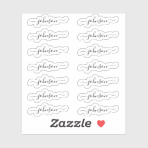 Set 14 - Name des benutzerdefinierten, eleganten S Aufkleber