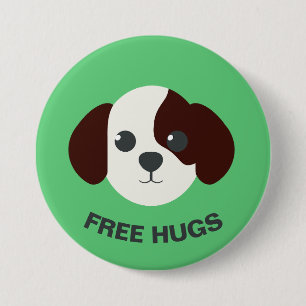Set 1 - Hunde-Button - "Gratis-Hugs" Button