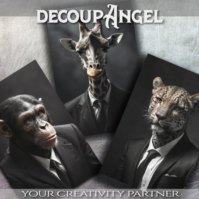 Set 3 - The Beast of Business - Decoupage - Geschenkpapier Set (Von Creator hochgeladen)