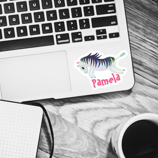 Set 4 Kleine Personalisierte Bezeichnung Zebra Sti Aufkleber (Von Creator hochgeladen)