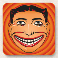Set 6 Coney Island Funny Face Untersetzer