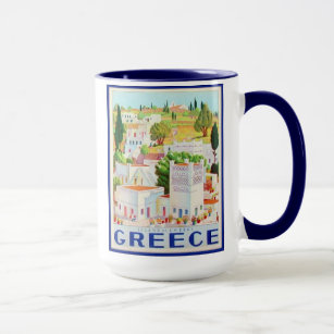 Set Andros Griechenland von 8 verschiedenen Tassen