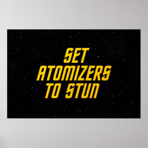 Set-Atomizers zu betäuben Poster