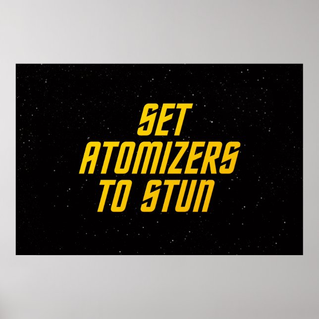 Set-Atomizers zu betäuben Poster (Vorne)