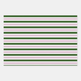 Set aus 3 Flachfolien für Grünstreifen Geschenkpapier Set