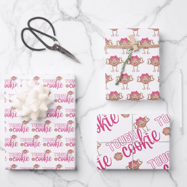 Set aus 3 Folien für hartes Cookie Geschenkpapier Set (Vorderseite)
