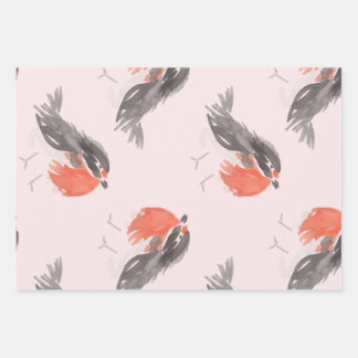 Set aus 3 Überziehpapier Geschenkpapier Set