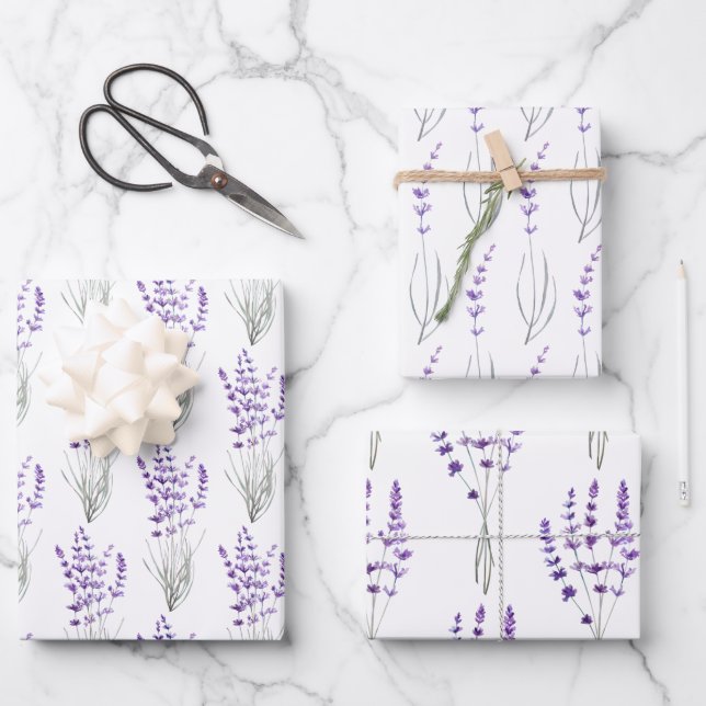 Set aus 3 Überziehpapier Geschenkpapier Set (Vorderseite)