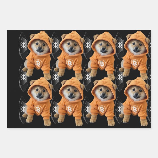 Set aus 3 Überziehpapier Geschenkpapier Set (Vorderseite)