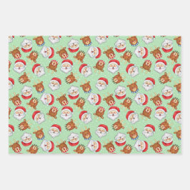 Set aus 3 Überziehpapier Geschenkpapier Set